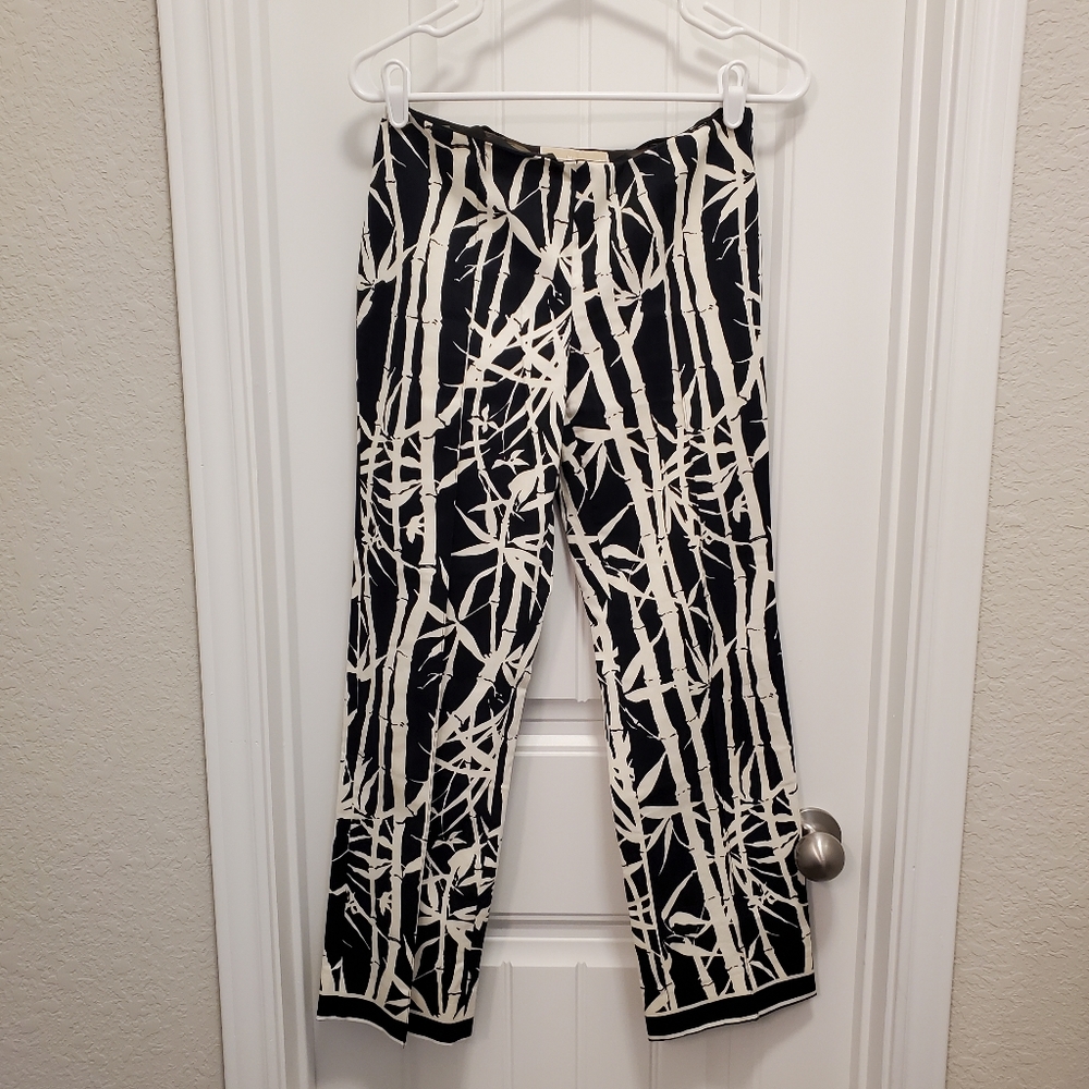 Michale Kors Bamboo Print Crop Pant - 4